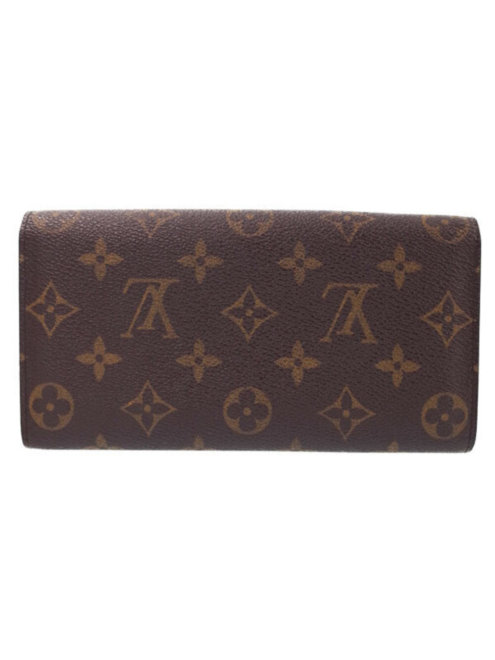 Louis Vuitton Bi Portefeuille Wallet fold Monogram Sarah Long Brown